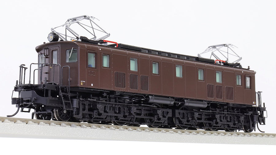 52042 EF10 Electric Locomotive (primary style, brown, later type), the lightning arrester is located on the rear of the pantograph